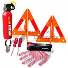 KIT DE EMERGENCIA REGLAMENTO DE TRANSITO ROJO